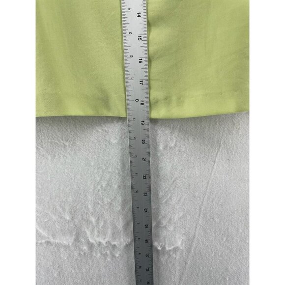 Uniform John Paul Richard Skirt Women's Sz 6 Lime Green Lined A-Line Lined Zip - Picture 4 of 10